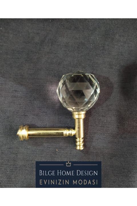 Bilge Home Design Fon Demiri Renso Pipo Camlı Gold Renk - 1 Adet Fiyatıdır