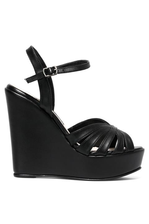 Nine West Mulınar 1fx Siyah Kadın Topuklu Sandalet