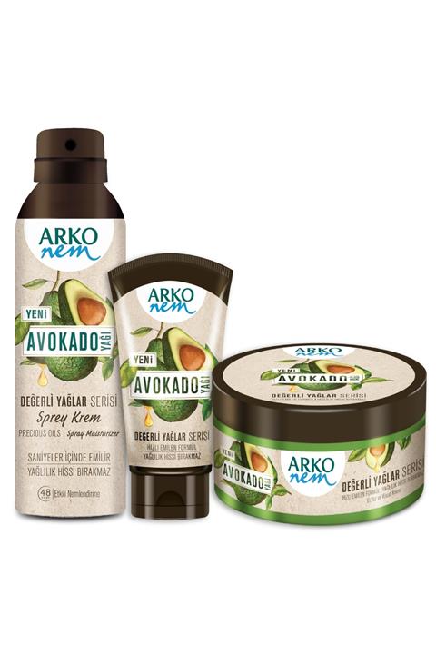 Arko Nem Değerli Yağlar Avokado Fırsat Seti 250 + 60 + 150 ml