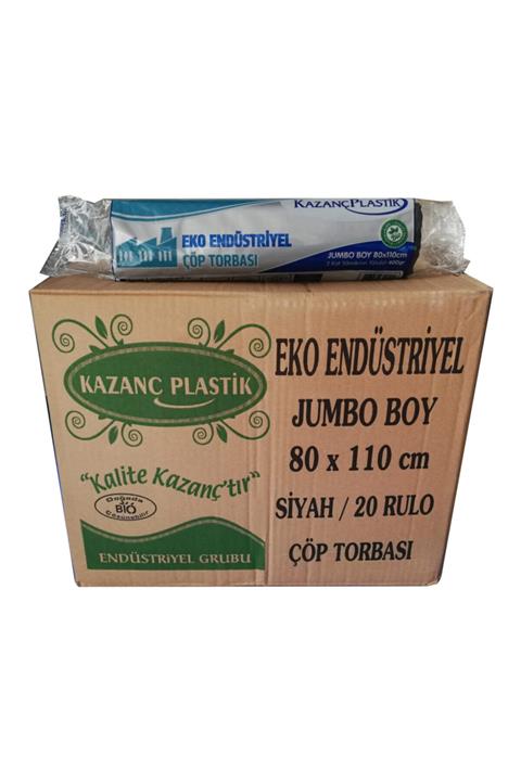 KAZANÇ Siyah Jumbo Çöp Torbası 400 gr 80x110 cm