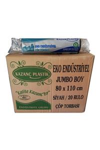 KAZANÇ Siyah Jumbo Çöp Torbası 400 gr 80x110 cm