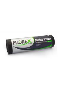 Florex Jumbo Power Siyah Çöp Torbası 10 Rulo X 10 Adet=100 Adet