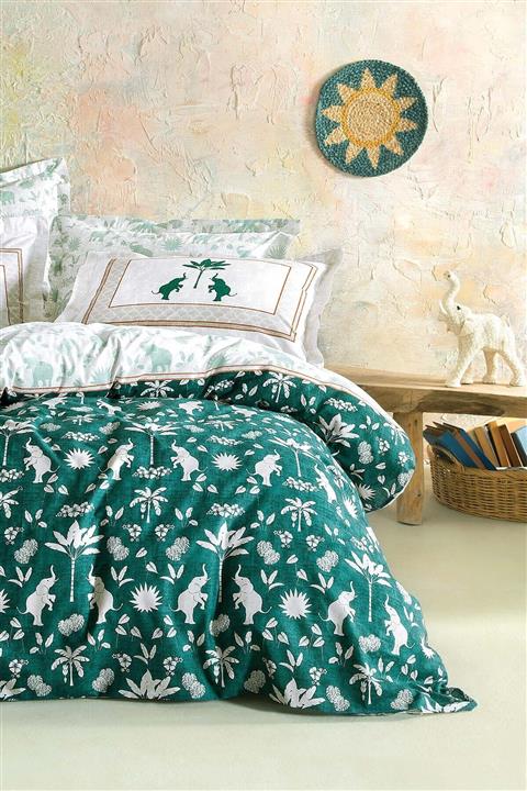 Yataş Bedding Solaris Ranforce Tek Kişilik Xl Nevresim Takımı - Yeşil