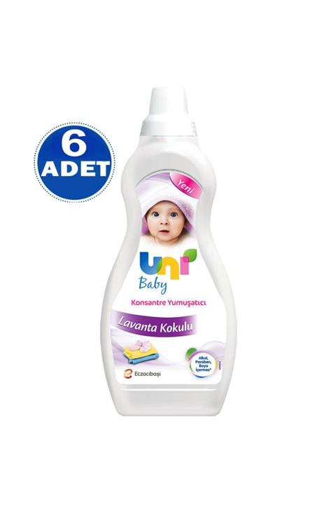 Uni Baby Konsantre Yumuşatıcı Lavanta Kokulu 1200 ml 6 Adet