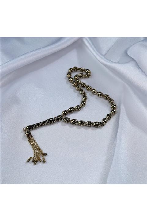 ATA MUCEVHERAT Siyah Mineli Modern Tesbih