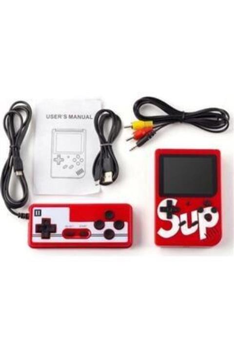 Retro Sup Taşınabilir Video Oyun Konsolu 400 Oyunlu Mini Atari Gameboy 2 Oyunculu