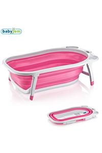 Babyjem Katlanabilen Banyo Küveti Pembe