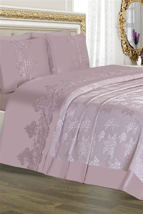 Çeyiz Diyarı Çeyizlik Pike Takımı Dubai Sade Pudra