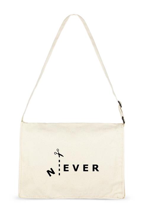 Bagg Kadın Bej Never Cut Baskılı Bez Çanta