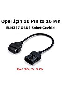 WOZLO Opel Için 10 Pin To 16 Pin Elm327 Obd Obd2 Soket Çevirici Kablo