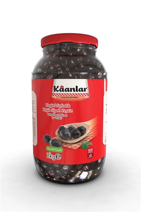 Kaanlar Sofralık Yağlı Siyah Zeytin