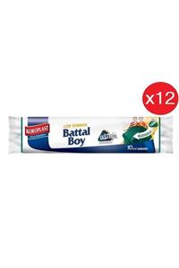 Koroplast Ekstra Güçlü Büzgülü Battal Çöp Torba 10'lu X 12 Paket