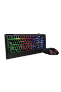 THERMALTAKE Ttesports Challenger Combo Rainbow Türkçe Oyuncu Klavye + Mouse Seti