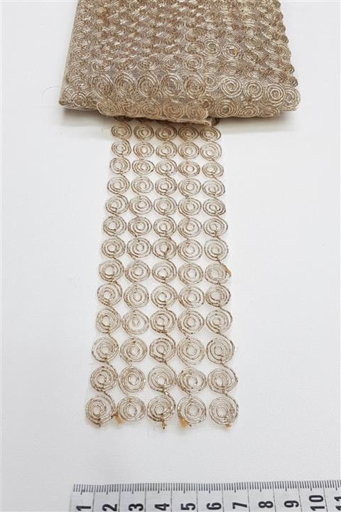 Hayalperest boncuk Simli Bakır Güpür Ara Dantel