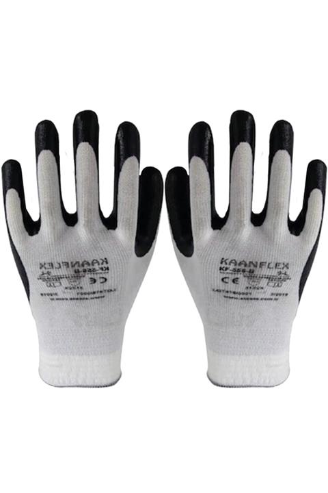 EldenHırdavat Kaan Flex Siyah Nitril Kaplı Işçi Iş Eldiveni Xl/10