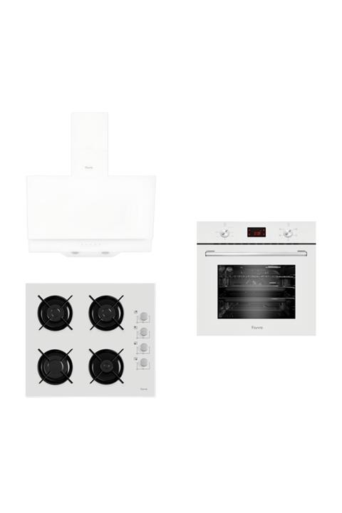 Ferre White Elegant Plus 3'lü Ankastre Set