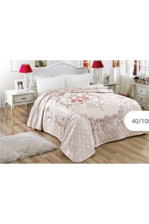 MİNK Solana Lüks Vizon Battal Boy Battaniye 815 Bej 220x240 &hem Battaniye & Hem Yatak Örtüsü