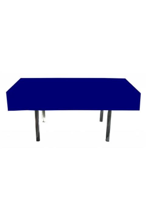 Hayaller Dükkanı Masa örtüsü desensiz yerli (saks mavi) lacivert 137x183 pk:1-