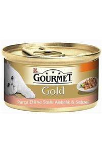 Purina Parça Etli Soslu Alabalık ve Sebzeli Kedi Konservesi 85 gr