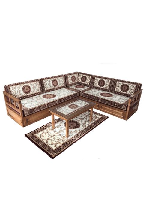 Özkap Ahşap Sandıklı Şark Köşesi Ahşap Sedir Hanedan