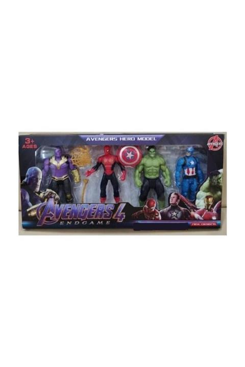 BVM Oyuncak Avengers Yenilmezler Thanos Hulk Örümcek Adam 4 Lü Set