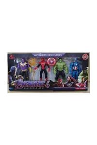 BVM Oyuncak Avengers Yenilmezler Thanos Hulk Örümcek Adam 4 Lü Set