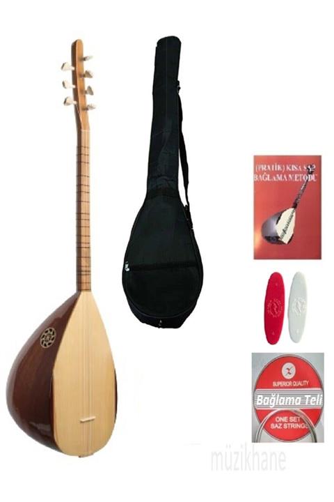 müzikhane Kısa Sap Bağlama-kılıf-metot-yedek Tel Ve Tezene