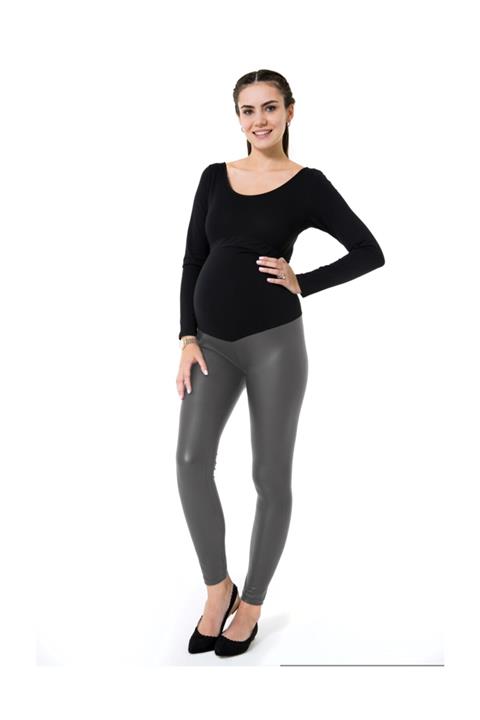 Accouchee Siyah Yüksek Bel Hamile Taytı Suhr