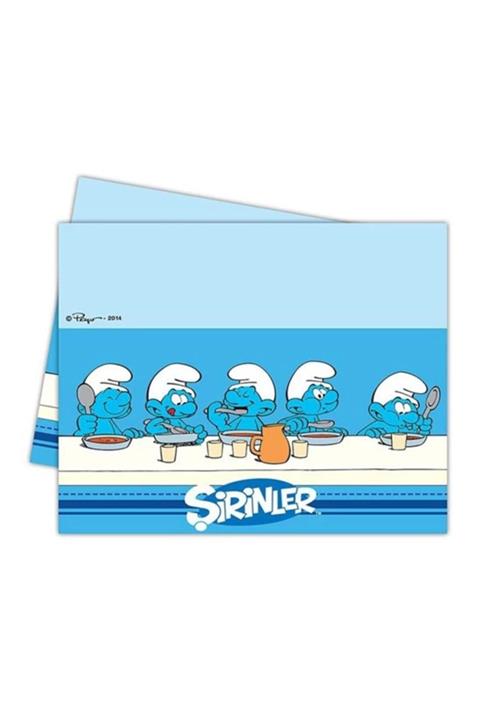 BalonEvi Şirinler Masa Örtüsü  120x180 cm