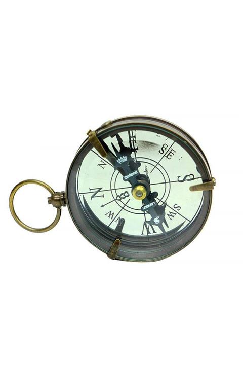 NO.8 HOUSE Pusula Bronz Dekoratif