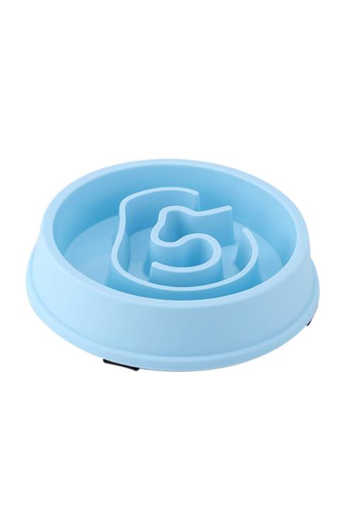 pawin Yavaş Mama Yeme Kabı Labirent Mavi 18.5 Cm