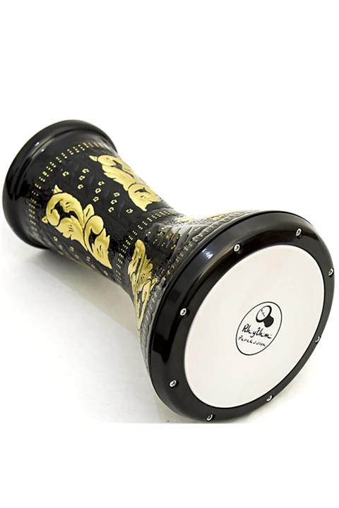Rhythm 4050 Percussıon Darbuka Siyah Dövme Gold (lüks Kılıf Hediyeli)