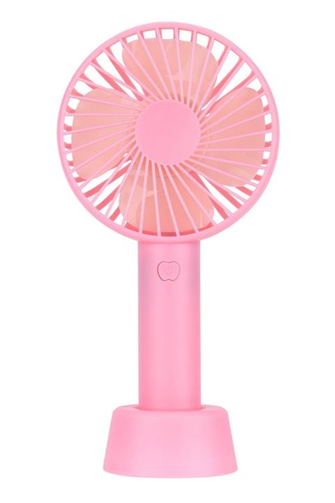 Everest Efn-502 Şarjlı Fan Mini Taşınabilir El Ve Masa Üstü 3 Kademeli Mini Vantilatör Pembe