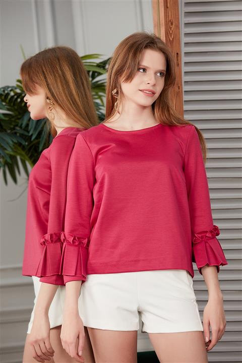 SKY DOĞAN Kadın Fuşya Bluz Gömlek