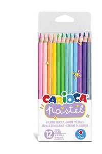 CARIOCA Pastel Renk Kuru Boya Kalemi 12`li - 43034