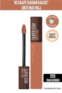 Maybelline New York Super Stay Matte Ink Likit Mat Ruj - 255 Chai Genius