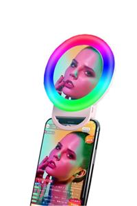 EN SİGA Rgb Şarjlı Ring Lightled Selfie Soft Aynalı Makyaj Selfi Işıgı 7 Farklı Renk - 15 Mod