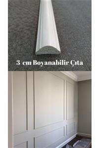 SepetteBiz Duvar Çıtası 3 Cm Boyanabilir - 25 Boy 60 Metre ( Sb-3015 / 1boy = 240 Cm )