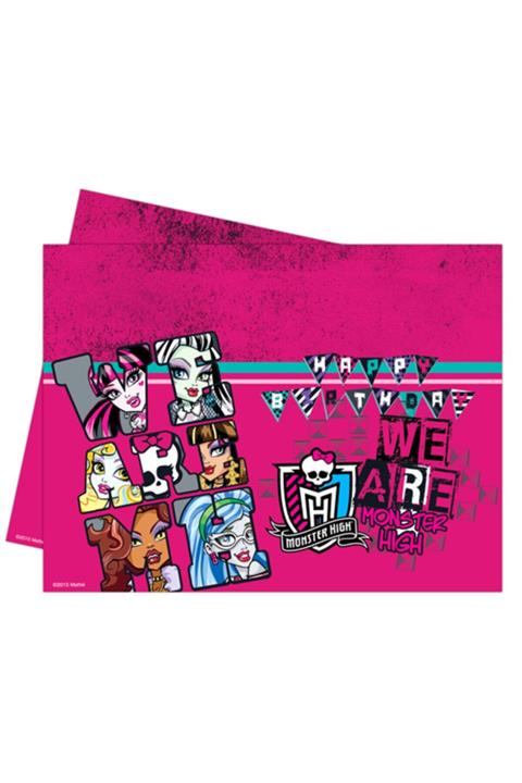 RENGİNN Monster High Temalı Plastik Masa Örtüsü 120x180 Cm