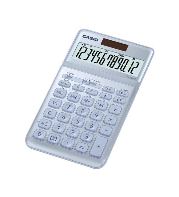 Casio Jw-200sc-bu 12 Hane Mavi Masa Üstü Hesap Makinesi