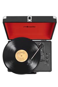 Mikado Nostalgia Mn-p317 Siyah Çanta Pikap Bluetooth Destekli Rca Müzik Kutusu