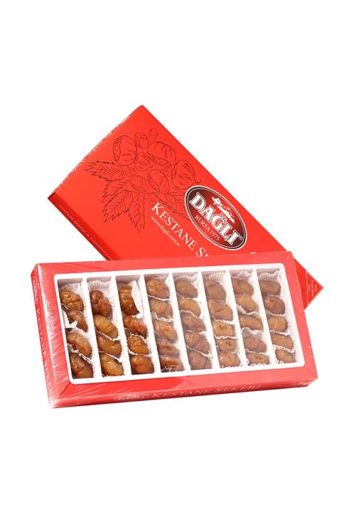Dağlı Bursa Kestane Şekeri Büyük Boy Lüks Kutu Kestane Şekeri 800gr
