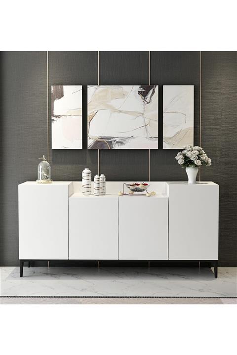 Minar Ellaria Modern Konsol 160 Cm - Beyaz