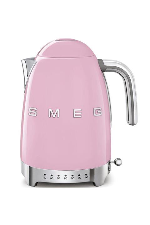 SMEG Isı Ayarlı Otomatik Sistem 50's Style Pembe Renk Su Isıtıcı Kettle Klf04pkeu