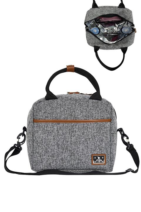 Stylo Unisex Gri Food Bag Mama Ve Çok Amaçlı Yemek Taşıma Termos Bebek Bakım Çantası