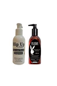 HİNTOHU Kalça Kaldırma,büyütme,sıkılaştırıcı Krem 120 Ml+playboy Masaj Yağı 120 Ml