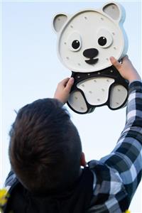 trendkonsept Çocuk Odası Aydınlatma, Gece Lambası, Panda Ahşap Led Gece Lambası, Bebek Odası Gece Lambası