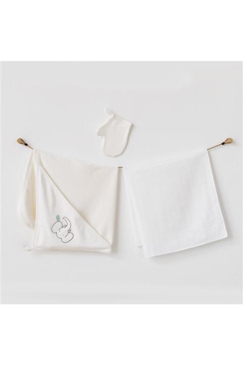 andywawa Zoo Balboa 3'lü Bebek Havlu Takımı Ac21707r