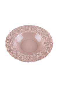 KANCAEV DANTEL KOLEKSİYON ÇORBA TABAĞI, 22CM. PEMBE