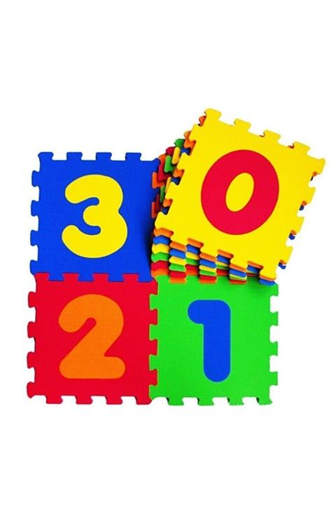 SLV Darbe Emici Sünger Yapılı 9 Parça Büyük Boy Rakamlar Sayılar Oyun Karosu Yer Matı Eva Puzzle Yapboz